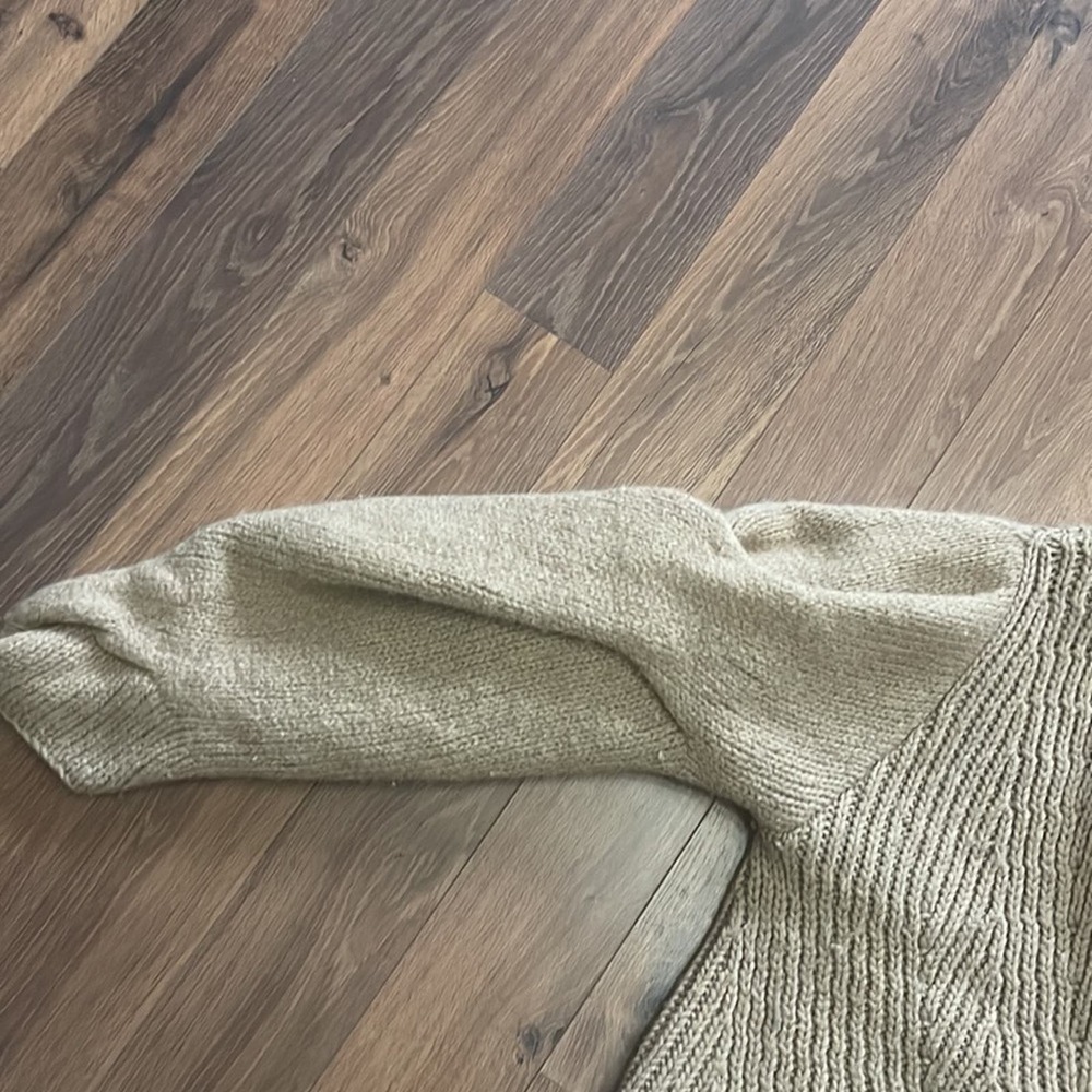 Alexander Wang Chunky Balloon Puffy Sleeve Oversized Wool Cardigan - Picture 4 of 7